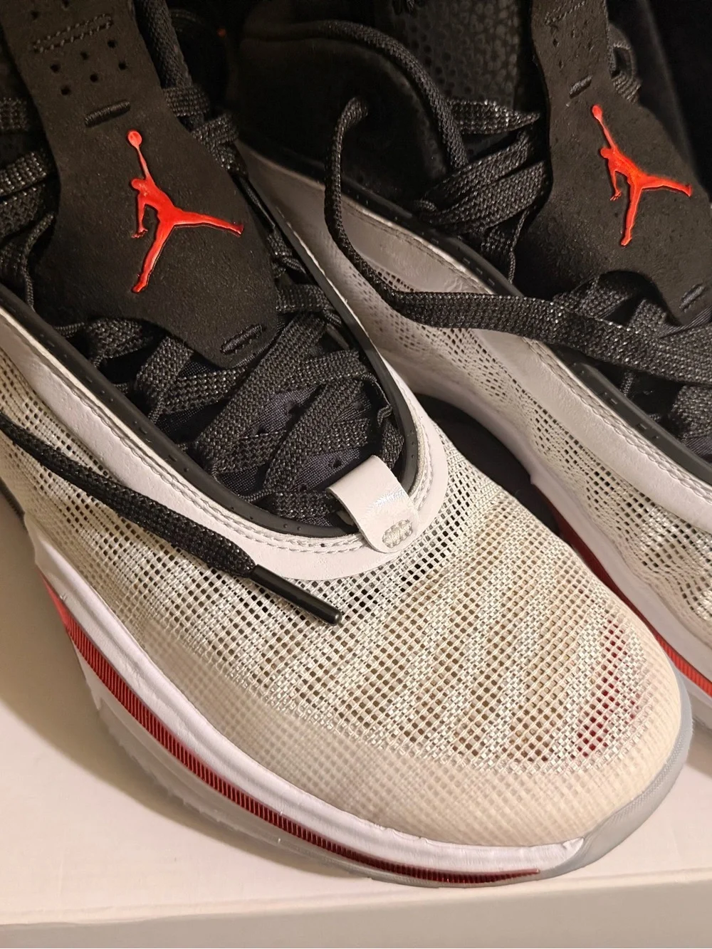 Air Jordan XXXVI 36 “First Light” – Men’s 9.5 – White/University Red/Black